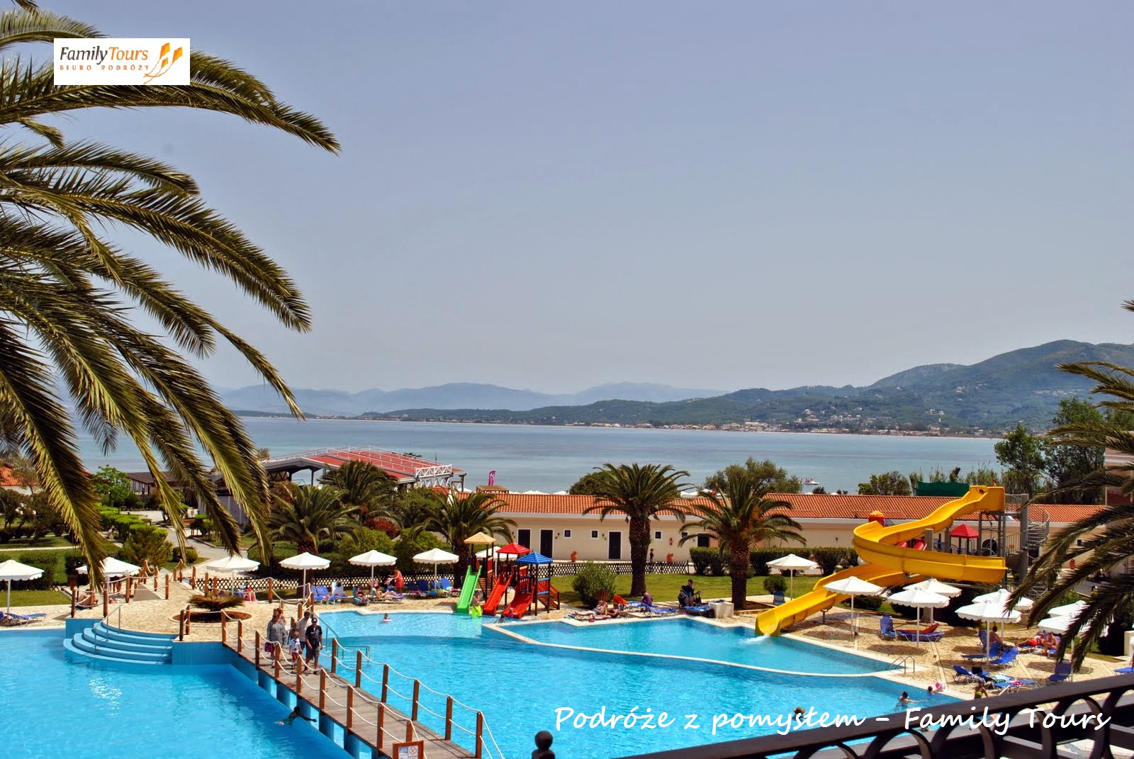 opinia o hotelu Mitsis Roda Beach Korfu basen główny