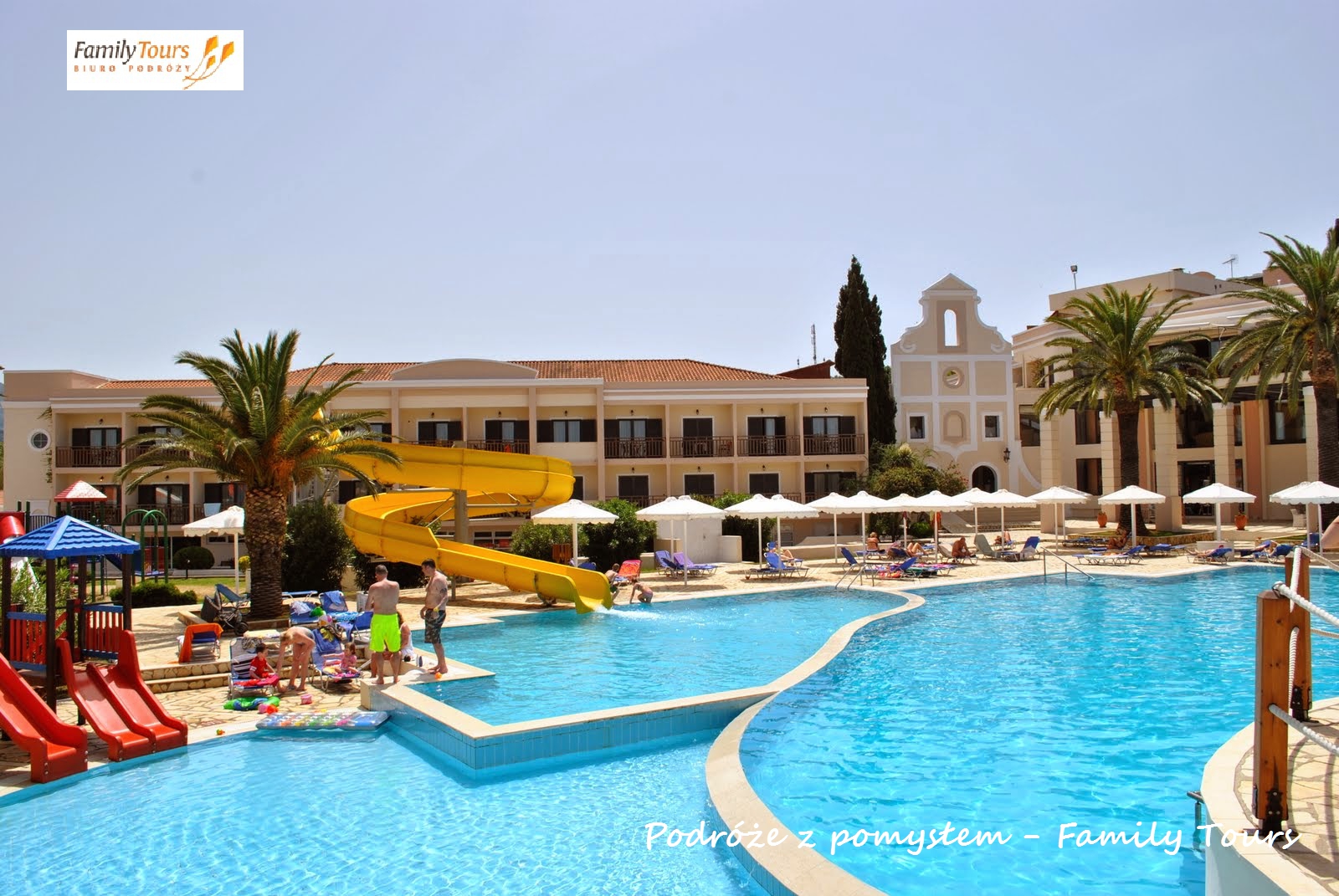 opinia o hotelu Mitsis Roda Beach Korfu zjeżdżalnie i brodziki